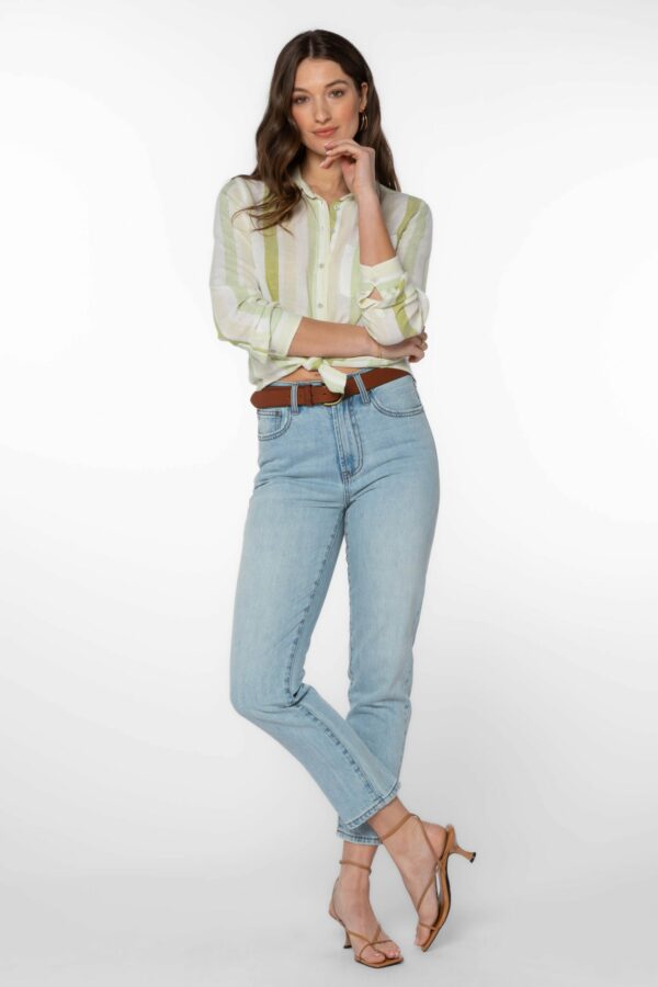 Seafoam Green Stripe Shirt