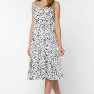 White Black Dress