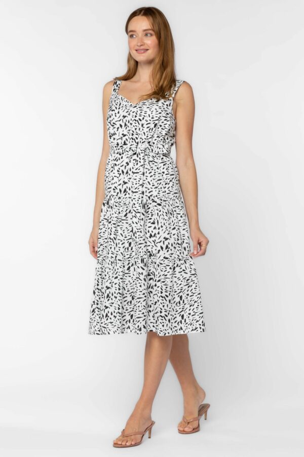 White Black Dress