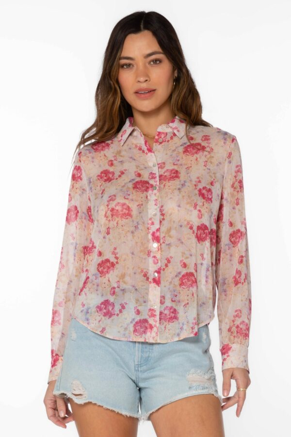 Pink Floral Shirt - Image 3
