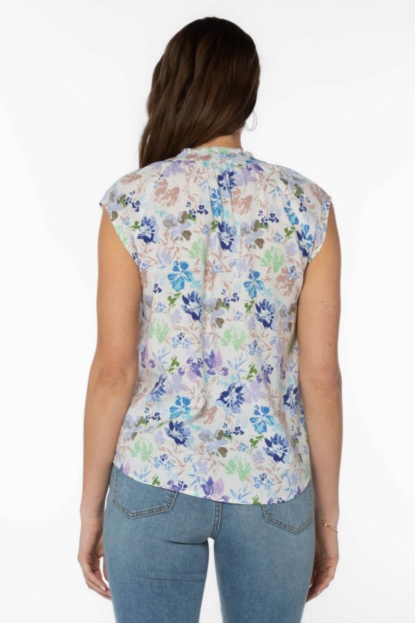Blue Floral Blouse - Image 4