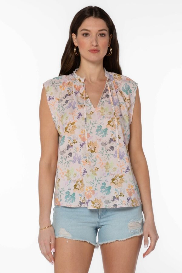 Pink Floral Blouse - Image 2