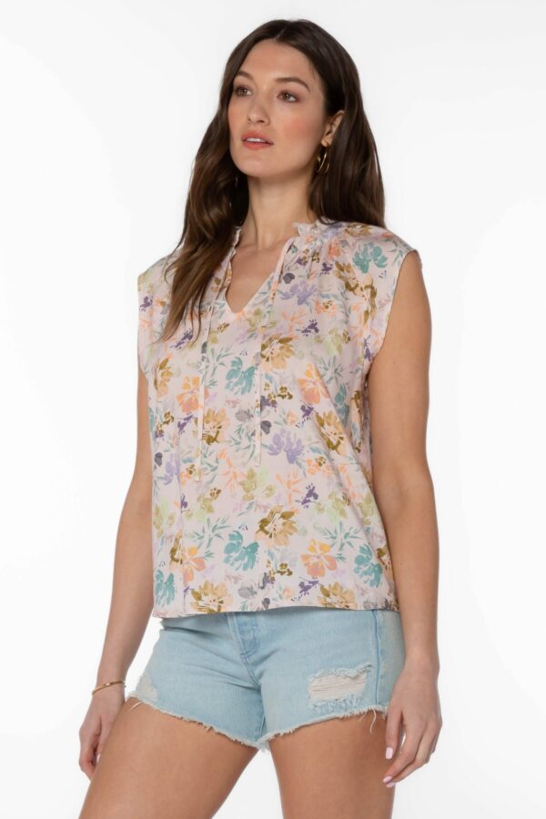 Pink Floral Blouse - Image 3