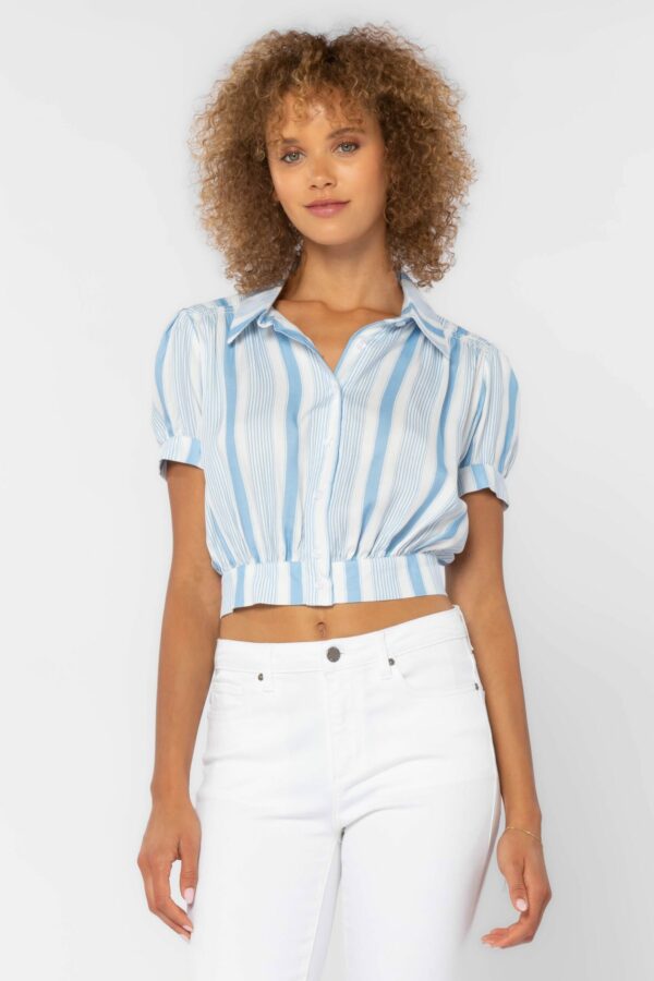 Blue Stripe Top - Image 3