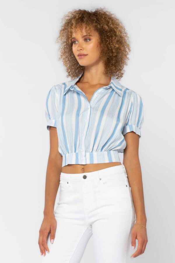 Blue Stripe Top - Image 4