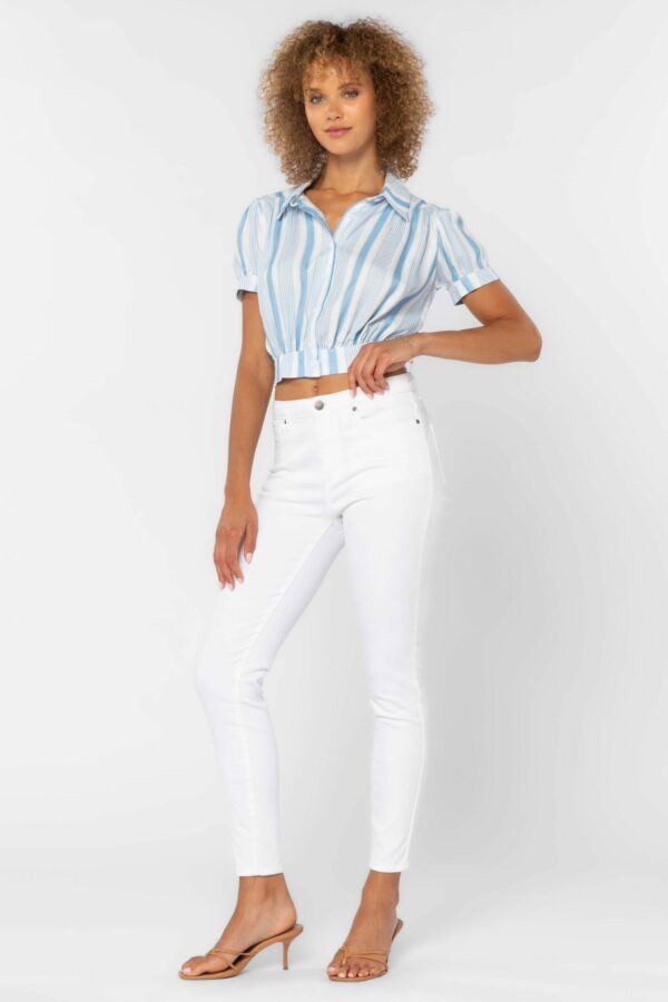 Blue Stripe Top